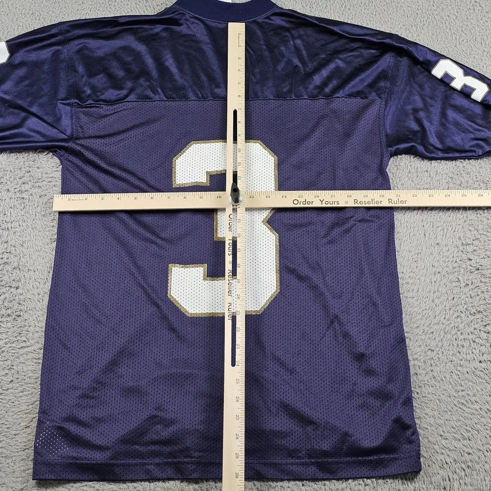 Notre‎ Dame Fighting Irish Jersey Mens Medium Purple NCAA Football Adidas #3